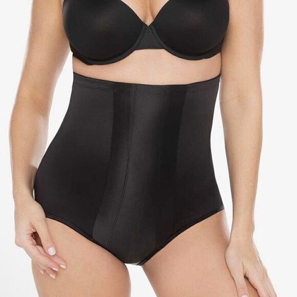 Miraclesuit Black Shape w/An Edge High Waist Brief Shapewear Medium. EUC - Picture 2 of 8